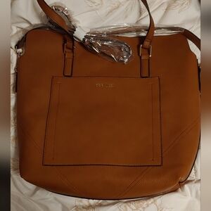 Steve Madden Cognac Laptop Tote Bag for Women